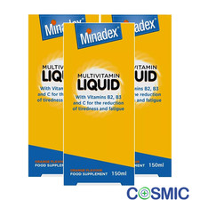 3 X Minadex Multivitamin Liquid 150ml