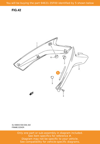 Suzuki molding 94631 35f00 - suzuki, 94631-35f00