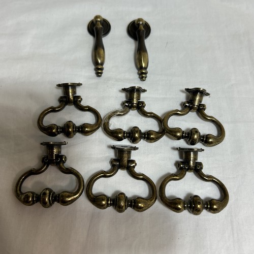 Vtg vintage brass drop - vintage, pull