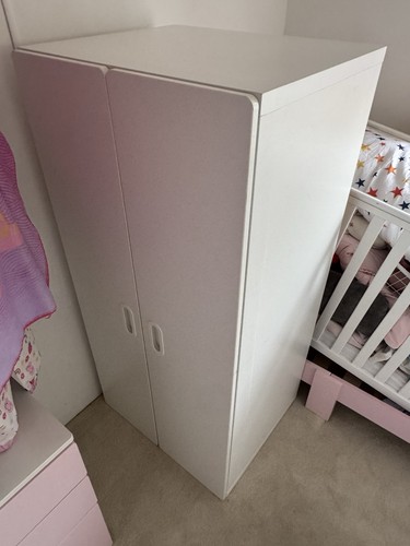 Kids white ikea stuva wardrobe - kids,