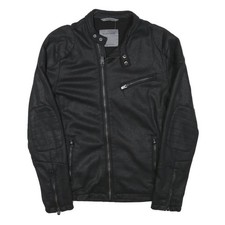 ZARA MAN Mens Black Faux