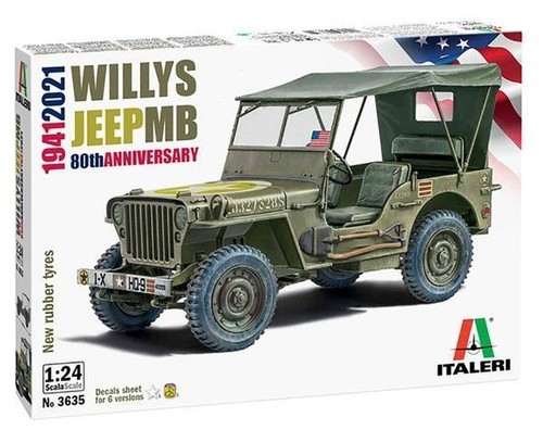 Italeri willys jeep mb - 1/24,