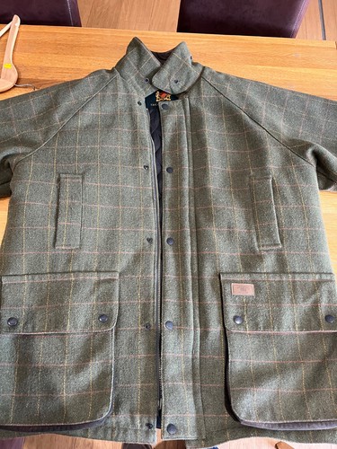 Tweed style coat royal - tweed,