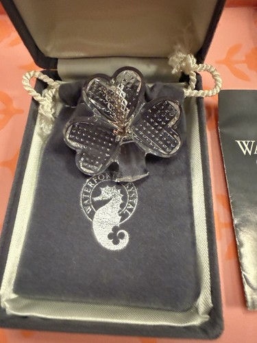 Waterford crystal shamrock pin - shamrock,