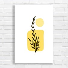 Minimalist Botanical Yellow