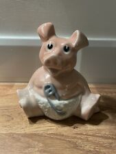 WOODY Nat West Piggy Bank - Baby with Nappy & Safety Pin - Stopper Included