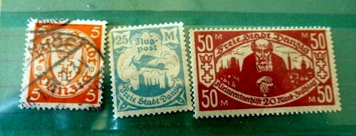 German area danzig stamps - german,