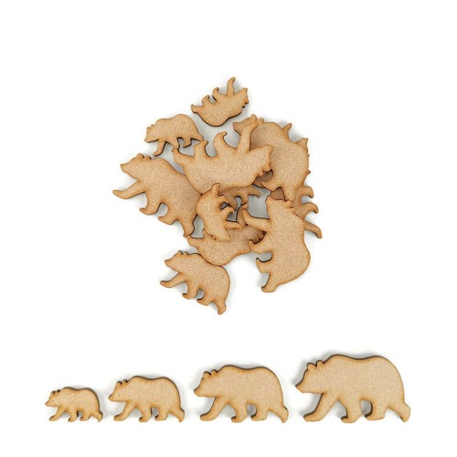 Polar bear mdf craft shapes - polar,
