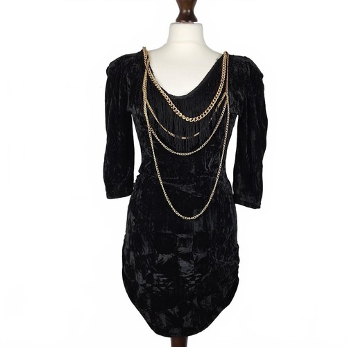 Crushed velvet mini dress - velvet,