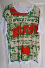 Size xxl Clash Apollo Glasgow gig ticket sublimated full front print t shirt