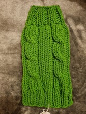 10" long hand knitted dog