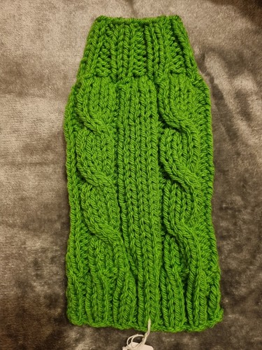 Long hand knitted dog - 10",