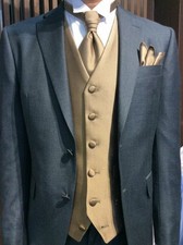 Mens Suits Wedding Tuxedo Notch Lapel Groom Bespoke Party New Bestman Workwear