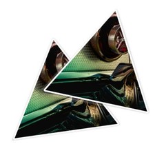 2x Triangle Shape Vinyl