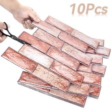 10Pcs Tile Brick Wall Decor