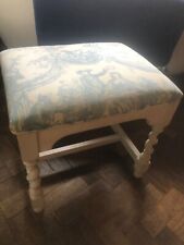 Barley twist oak Stool Chair Dressing Table John Wilman French Toile Shabby Chic