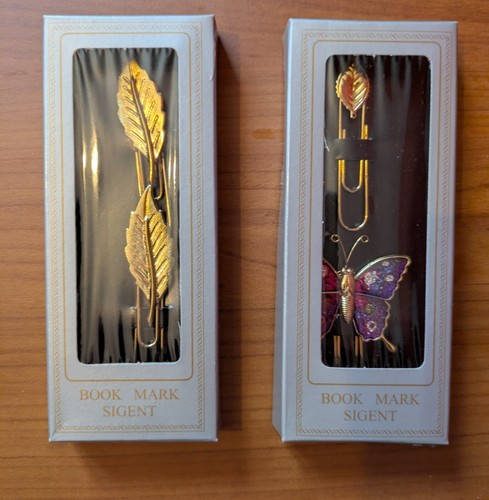 Book markers leaves and - book,