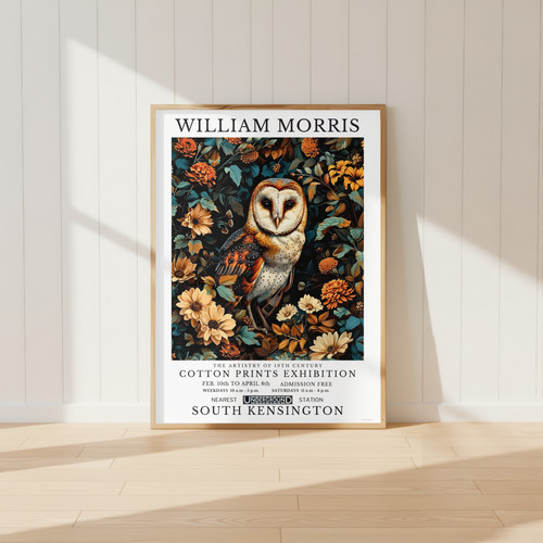 William morris owl print - william, barn