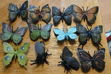 Bundle X 12 Plastic Butterfly Figures Toys
