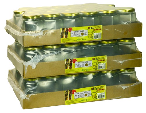 340g hexagonal glass - (0.75lb),