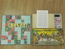Alice in Wonderland Snakes and Ladders Spear's Games Vintage Board Game