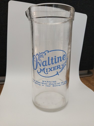 Vintage ovaltine mixer glass - vintage,