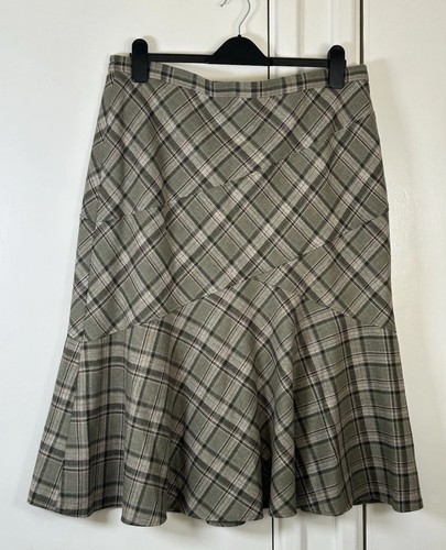 Eastex grey tartan check skirt - eastex,