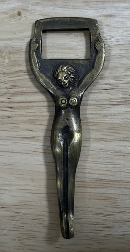 Antique vintage brass nude - vintage,