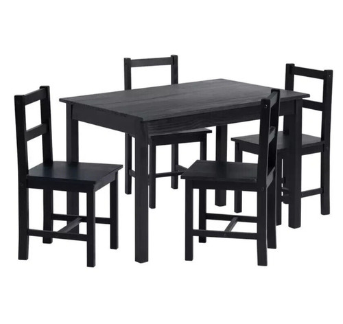 Home raye black dining table - home,