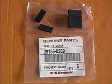 5x GENUINE KAWASAKI HEAT GUARD PAD 39156-0389 GTR1400 ZG1400 Z800 ZR800 ZX10R