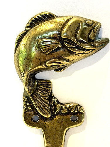 Vintage solid brass fish - vintage,