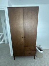 Habitat Loxley 2 Door 2 Drawer Wardrobe - Walnut ON SALE 