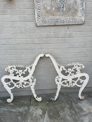 Pair vintage lion headed - pair,