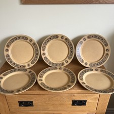 6 x Kiln Craft Bacchus Dinner Plates Very Good Condition 