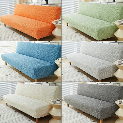Jacquard armless sofa bed - sofa,