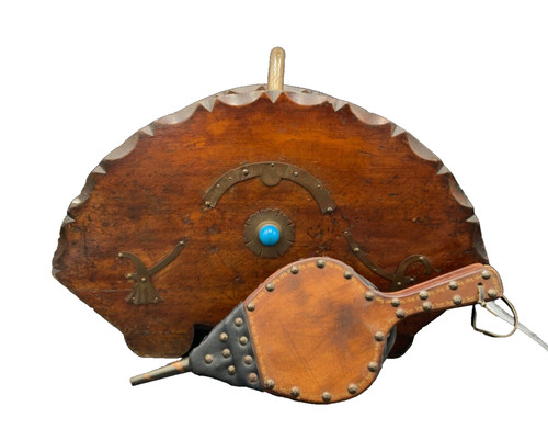 Antique wooden coal box - wooden,