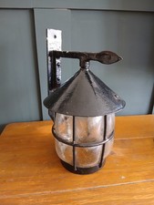 Vintage Cast Iron Wall Lantern