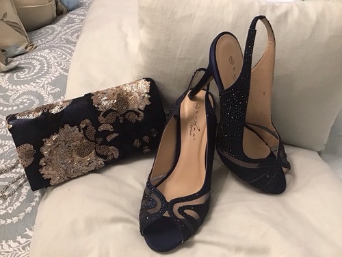 Ladies navy sparkly - ladies,