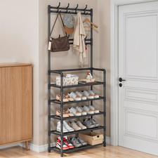 5 Tier Shelves Metal Coat