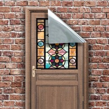 Dolls House Wallpaper, Old Glass Panel Doors  1/12, Stick On Miniature