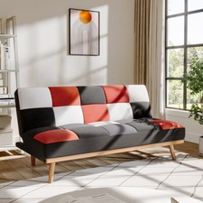 Patchwork Fabric Sofa Bed 3