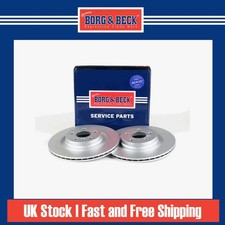 2x Brake Discs Vented For Mini
