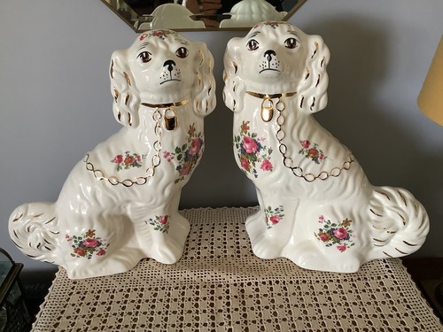 Vintage pair wally dogs - pair,