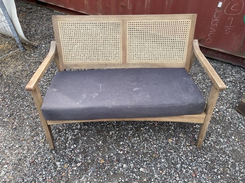Wooden seater sofa with - sofa,