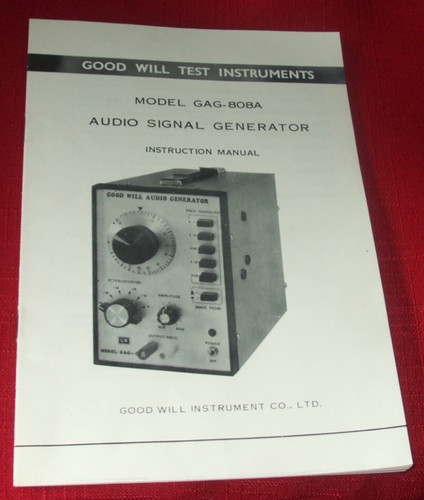 Good will test instruments - will,