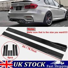 Glossy Black Side Skirt Lips Splitter Body Kit For BMW 3 Series M3 F80 F30 12+