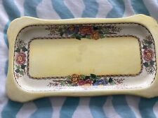 MALING FINE VINTAGE RECTANGULAR SERVICE PLATE TRAY ROSINA WHITE MATT LUSTRE