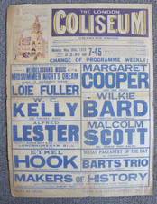 The London Coliseum, 1919 Variety Theatre Poster, Original