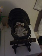 Vintage Doll And Pram Set