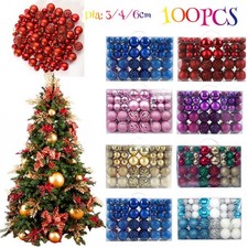 100Pcs Large Christmas Baubles